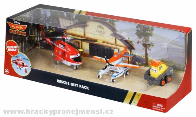 Planes 2: Fire & Rescue - 3pack Blade Ranger, Pontoon Dusty a Blackout (Letadla 2: Hasiči a záchranáři)