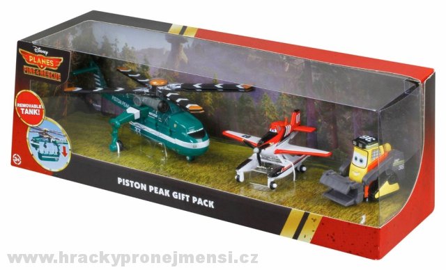 Planes 2: Fire & Rescue - 3pack Windlifter, Firefighter Dusty a Drip (Letadla 2: Hasiči a záchranáři)