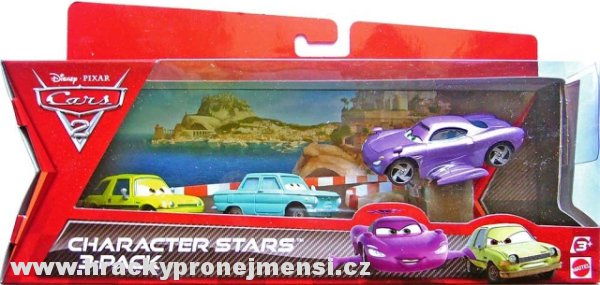 Cars 2 (Auta 2) - Holley Shiftwell with Wings + Acer + Petrov Trunkov - 3pack
