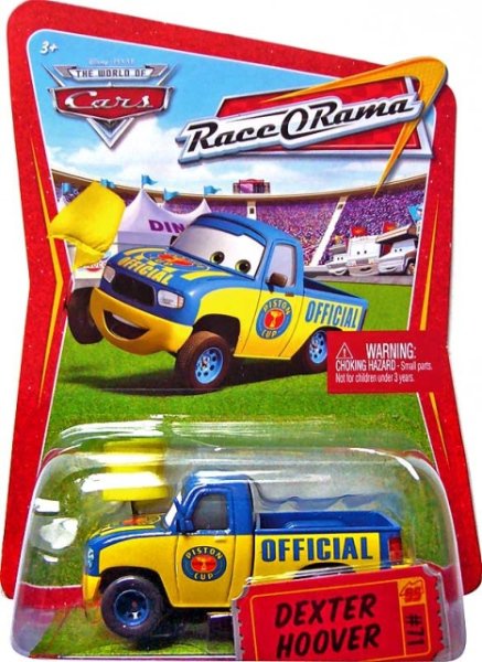 Cars (Auta) - Dexter Hoover with Yellow Flag (Dexter Hoover se žlutým praporkem) - Race O Rama