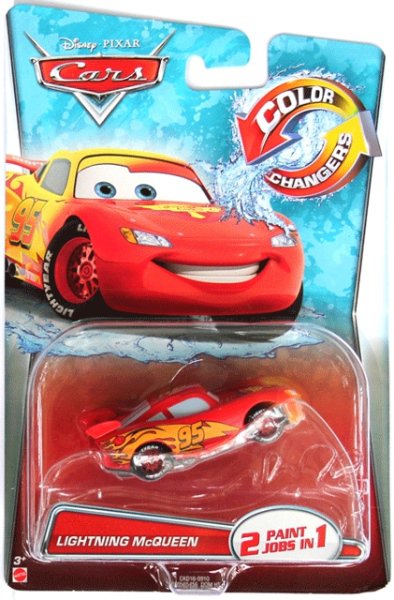 Cars 2 (Auta 2) - Color Changers Lightning McQueen (Blesk) - žlutá-červená