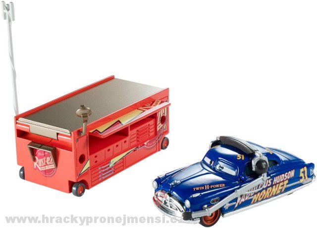 Cars (Auta) - Fabulous Hudson Hornet with Stand (Hudson Hornet s podstavcem)