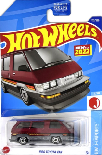 HOT WHEELS - 1986 Toyota Van Burgundy (E5)