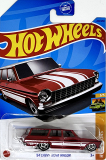 HOT WHEELS - '64 Chevy Nova Wagon Red (E6)