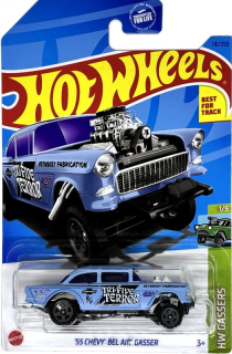 HOT WHEELS - '55 Chevy Bel Air Gasser Blue (E7)