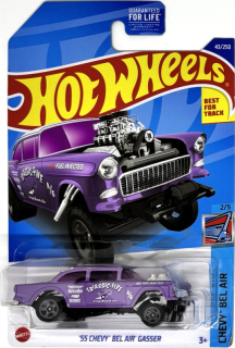 HOT WHEELS - '55 Chevy Bel Air Gasser Violet (E7)