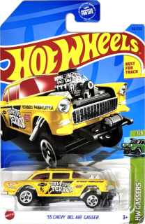 HOT WHEELS - '55 Chevy Bel Air Gasser Yellow (E7)