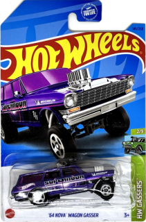 HOT WHEELS - '64 Nova Wagon Gasser Violet (E7)