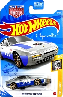 HOT WHEELS - '89 Porsche 944 Turbo Silver-Blue (F4)