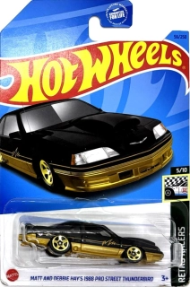 HOT WHEELS - Matt and Debbie Hay's 1988 Pro Street Thunderbird Black-Gold (F5)