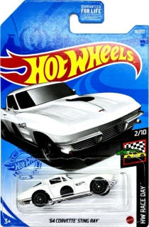 HOT WHEELS - '64 Corvette Sting Ray White (F6)
