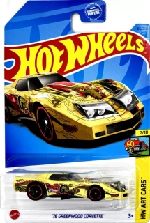 HOT WHEELS - '76 Greenwood Corvette Yellow (F6)