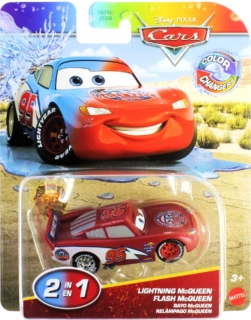 Cars (Auta) - Color Changers Lightning McQueen (Blesk) Race & Rescue - červená-modrá