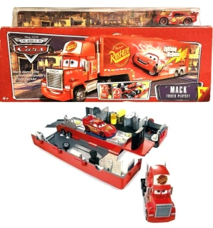 Cars (Auta) Mack Truck (rozkládací kamion) + Lightning McQueen (Blesk)