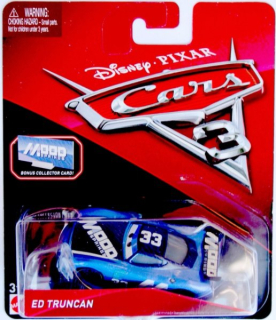 Cars 3 (Auta 3) - Ed Truncan Nr. 33 + Sběratelská karta na stojánku