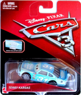 Cars 3 (Auta 3) - Terry Kargas Nr. 31 + Sběratelská karta na stojánku