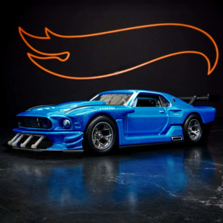 Hot Wheels - HWC Elite 64 Series Modified '69 Ford Mustang - Blue HGW13