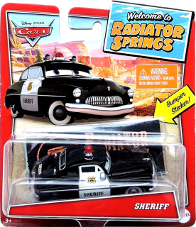 Cars (Auta) - Sheriff - Radiator Springs + Bumper Sticker