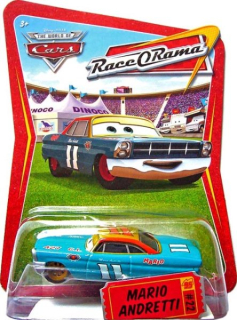 Cars (Auta) - Mario Andretti with Gold Wheels (Mario Andretti se zlatými koly) - Race O Rama