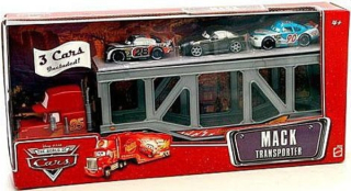 Cars (Auta) Mack Transporter + Nitroade + Bob Cutlass + Bumper Save - The World of Cars