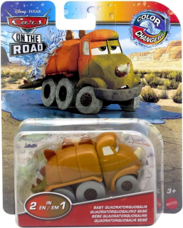 Cars (Auta) - Color Changers Baby Quadratorquosaur - hnědá-zelená