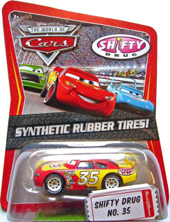 Cars (Auta) - Shifty Drug 35 Rubber Tires (gumová kolečka)