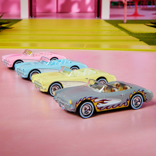 Hot Wheels Premium - Barbie The Movie 1956 Corvette Collector Set