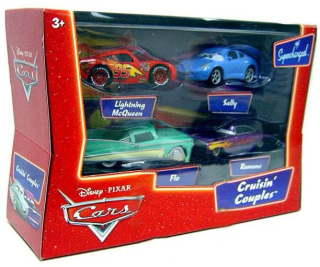 Cars (Auta) - Cruisin Couples (Sally + Lightning McQueen + Flo + Ramone Purple)