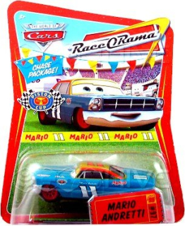 Cars (Auta) - Mario Andretti with Red Wheels (Mario Andretti s červenými koly) Race O Rama